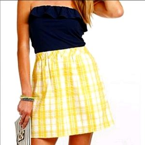 Lilly Pulitzer seersucker strapless dress